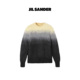 SANDER 25FW 女士轻奢马海毛拉绒撞色渐变圆领长袖 JIL 针织衫 毛衣