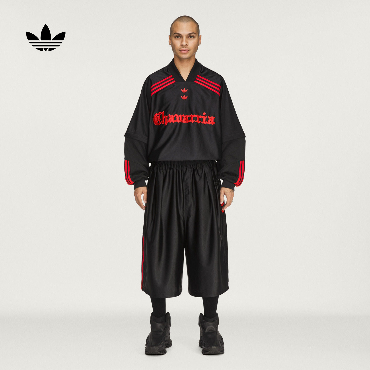 WILLY CHAVARRIA联名篮球风侧开排扣短裤男adidas阿迪达斯三叶草