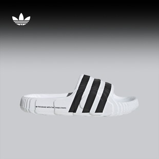 男女夏季 ADILETTE 拖鞋 Originals阿迪达斯三叶草 22经典 adidas