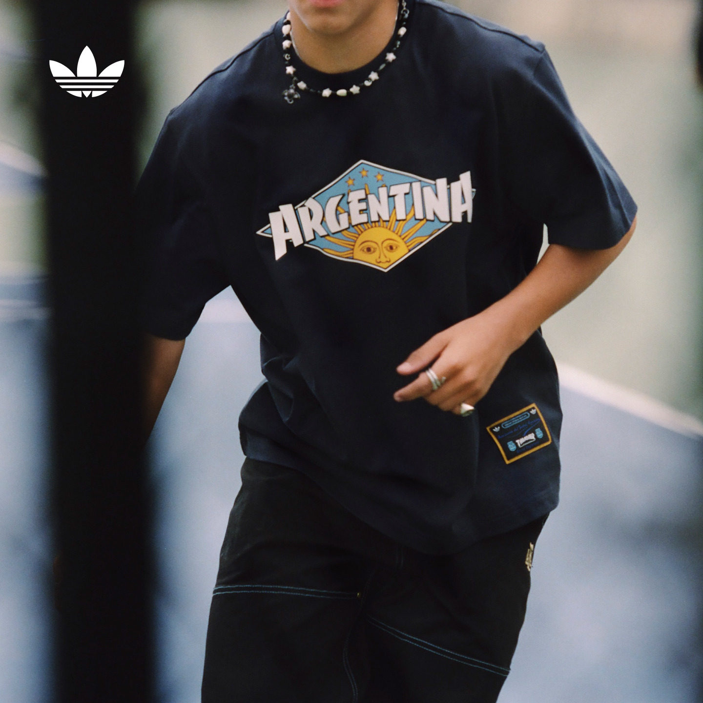 Thrasher X AFA联名滑板风短袖T恤男女夏季adidas阿迪达斯三叶草