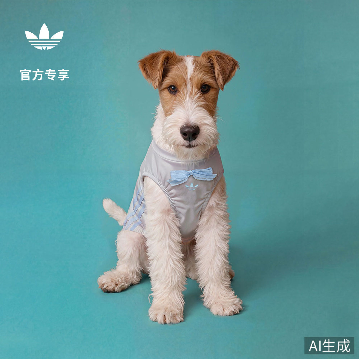 阿迪达斯三叶草宠物衣服背心图片