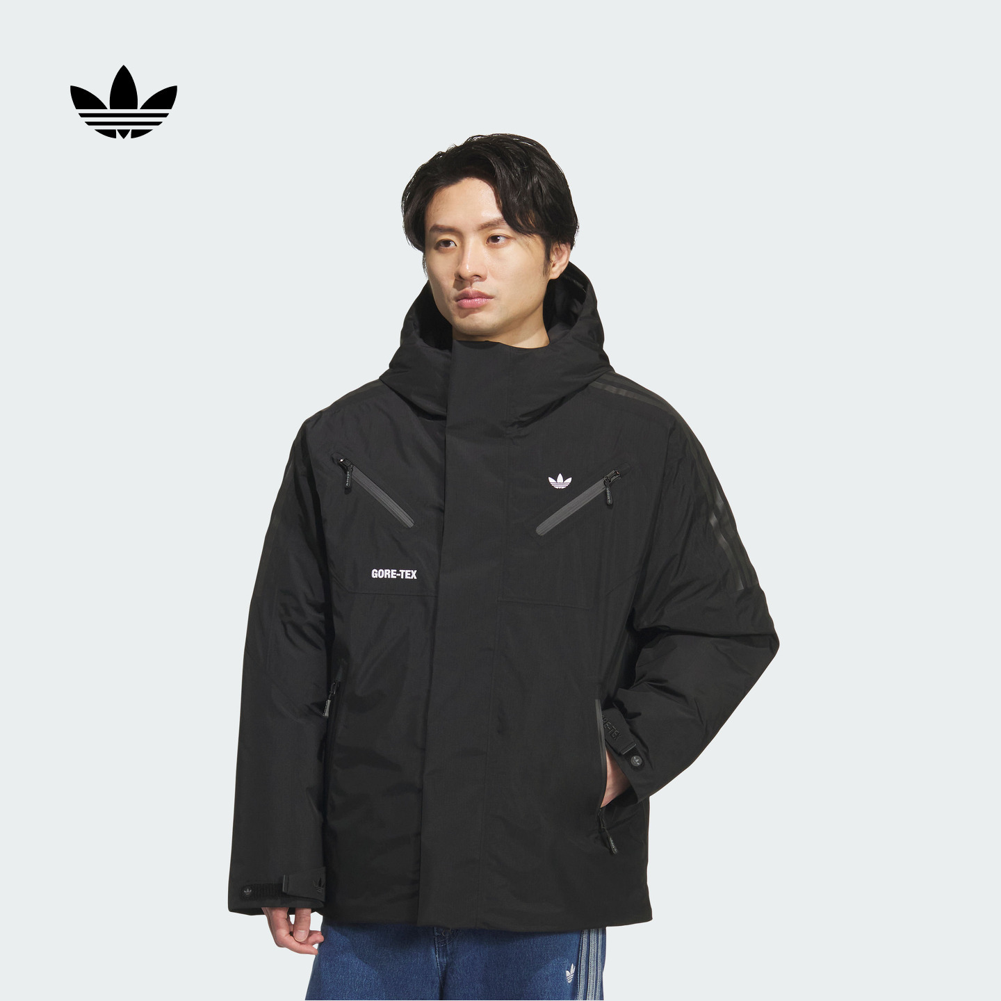 阿迪达斯三叶草男子羽绒服