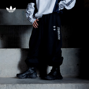 WILLY 男女秋冬adidas阿迪达斯三叶草 CHAVARRIA联名加绒运动裤
