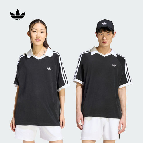 何与同款阿迪达斯男女短袖POLO衫
