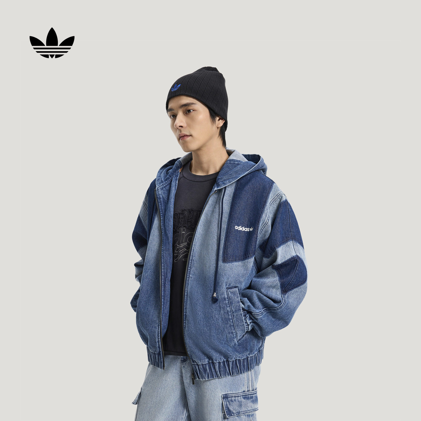 休闲牛仔连帽夹克外套男新款adidas Originals阿迪达斯三叶草官方,运动服/休闲服装,运动茄克/外套,淘宝优惠券,粉丝福利购,淘宝优惠卷