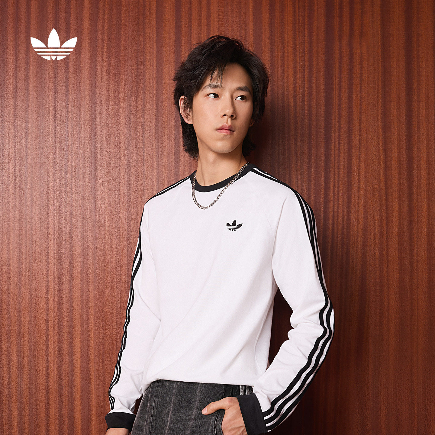 经典百搭三条纹长袖T恤男新款adidas Originals阿迪达斯三叶草,运动服/休闲服装,运动T恤,淘宝优惠券,粉丝福利购,淘宝优惠卷
