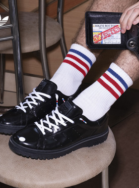 海绵宝宝联名SPONGEBOB FREIZEIT经典鞋男女adidas阿迪达斯三叶草