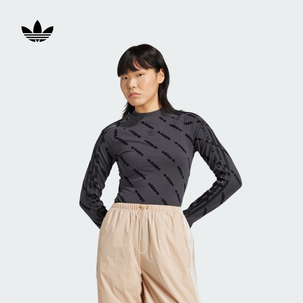 阿迪达斯三叶草女运动长袖T恤