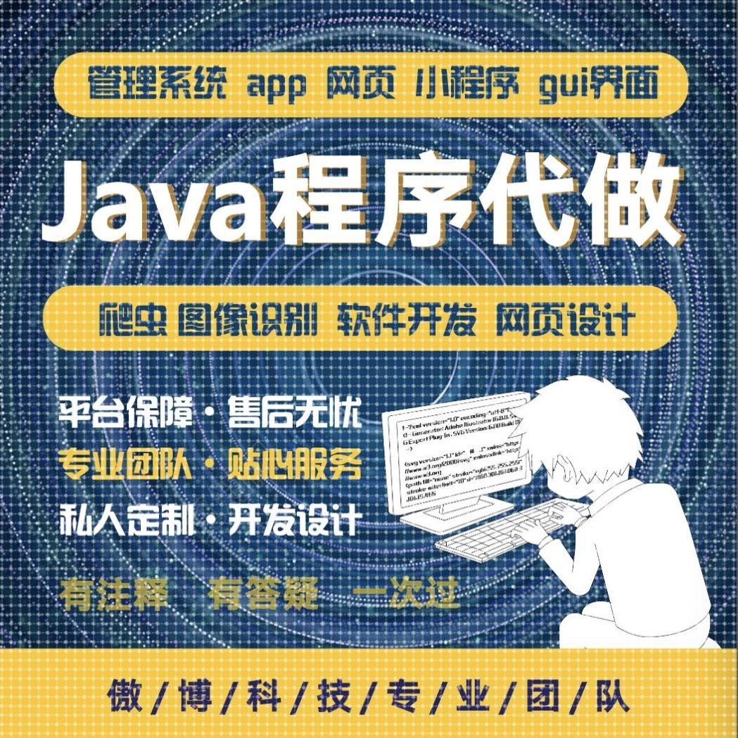 计算机Java代码编写C语言程序代编程Python接单web系统设计r代做
