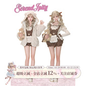 小熊背带裤 春针织上衣 小熊饼屋 小熊毛绒外套送别针 甜品系