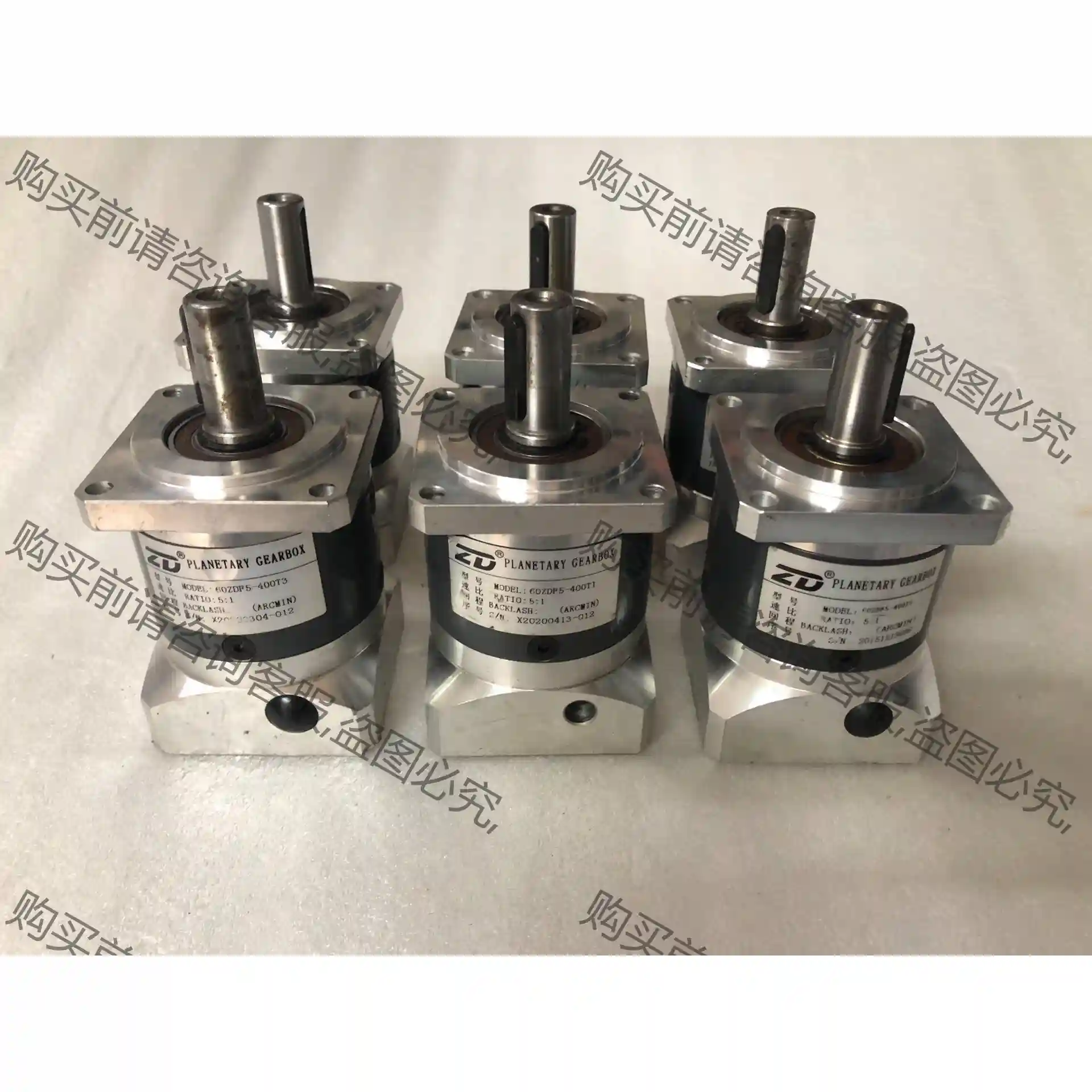 400W伺服电机行星减速机，中大60ZDF5-400T1，速 议价再拍 拆机件