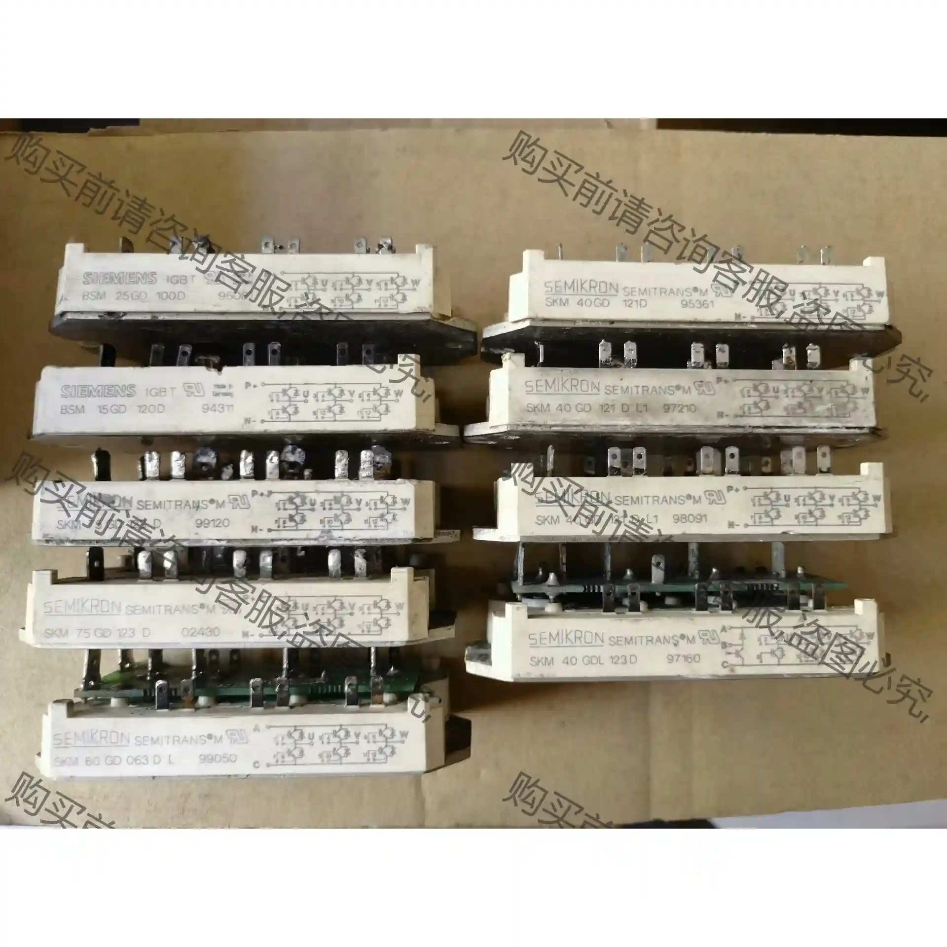 SKM75GD123D,SKM40GD121D,SKM40G 议价再拍 拆机件