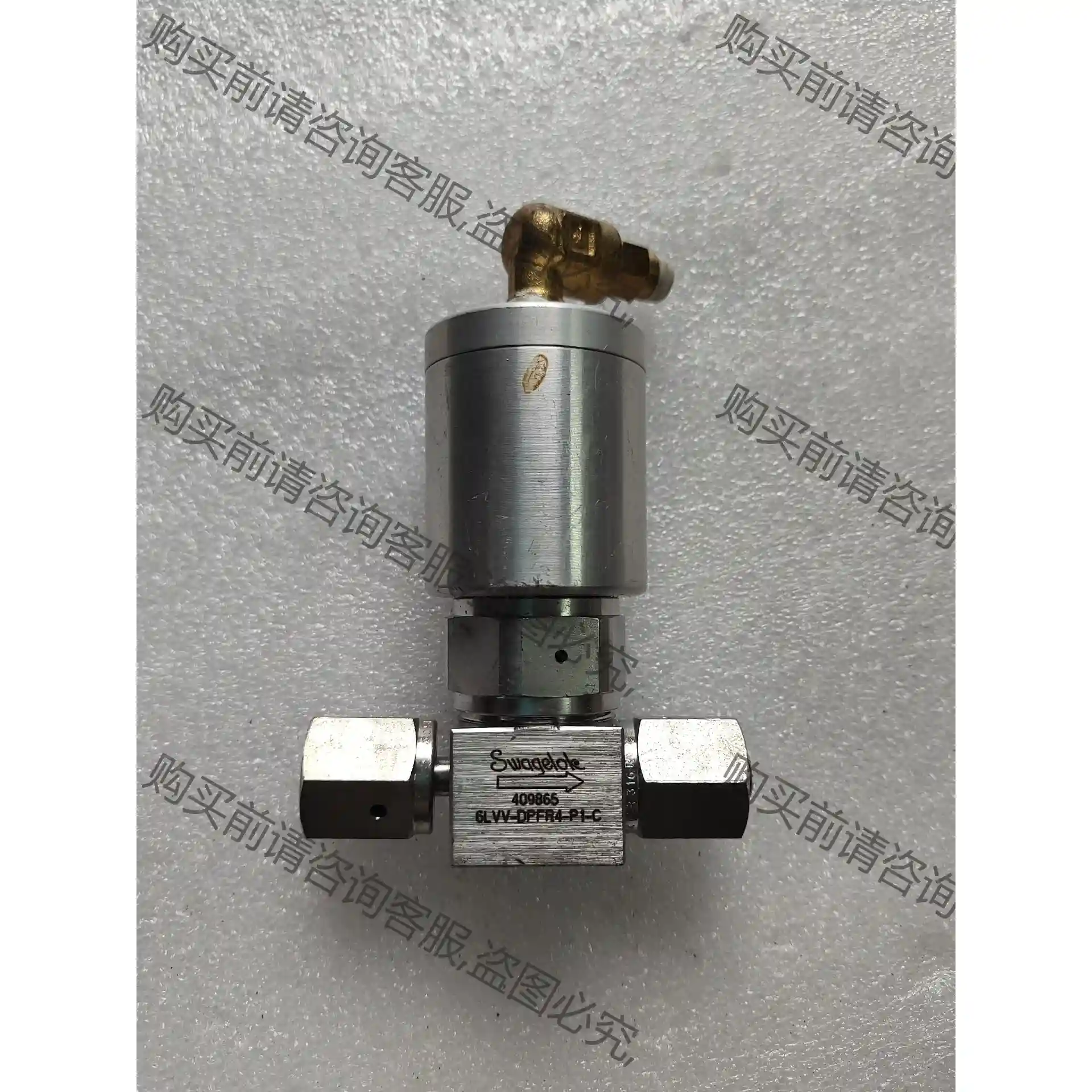 世伟洛克气动隔膜阀6LVV-DPFR4-P1-C拆机成色如图 议价再拍 拆机