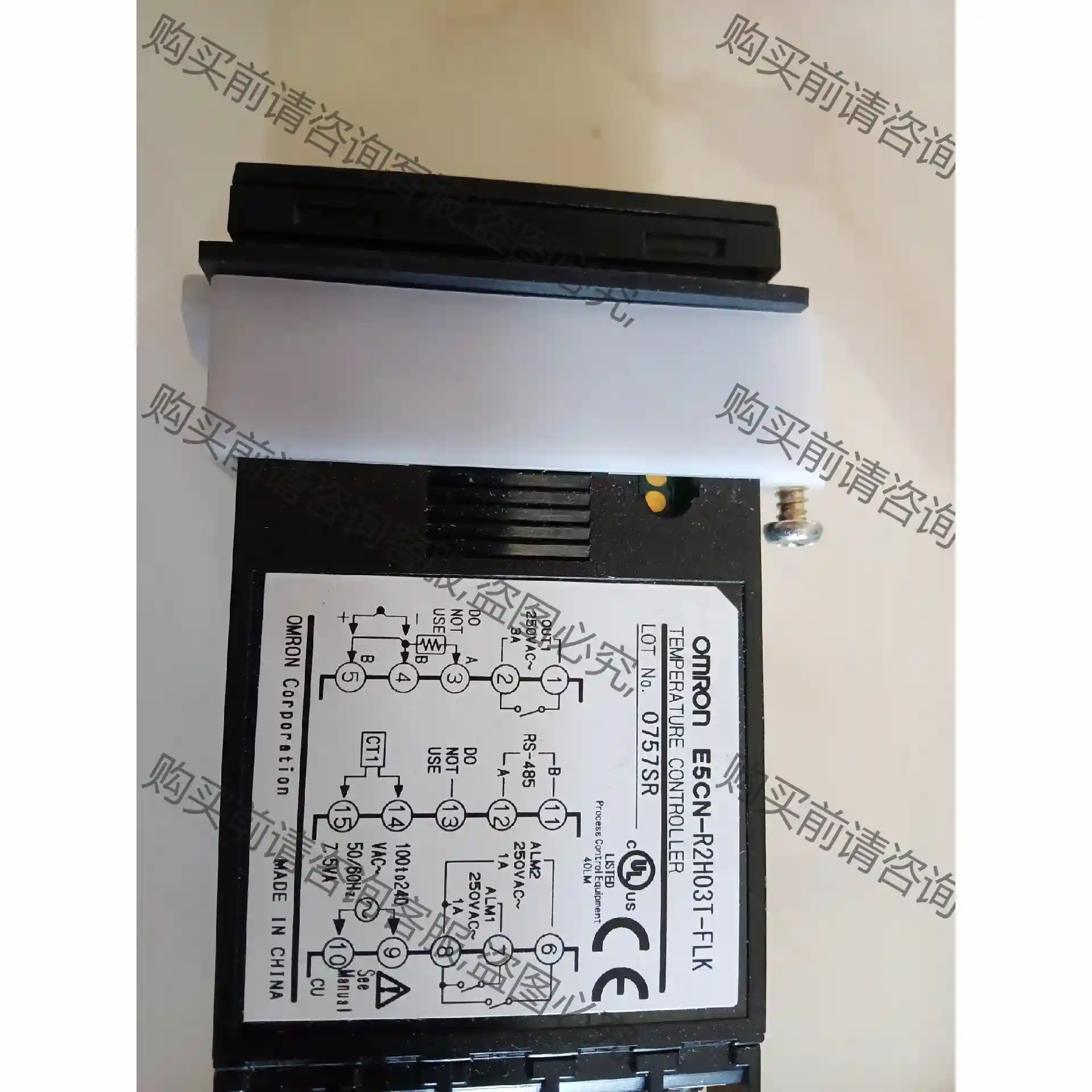 全新温控仪E5CN-R2H03T-FLK带通讯功能现货chu售 议价再拍 拆机件