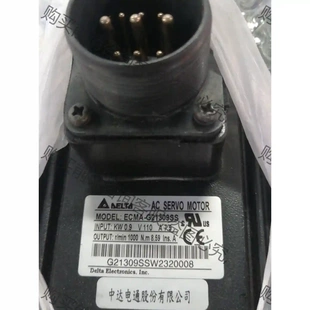 議價(jià)再拍 臺(tái)達(dá)伺服電機(jī)ECMA G21309S 功率0.9kw電壓11 拆機(jī)件