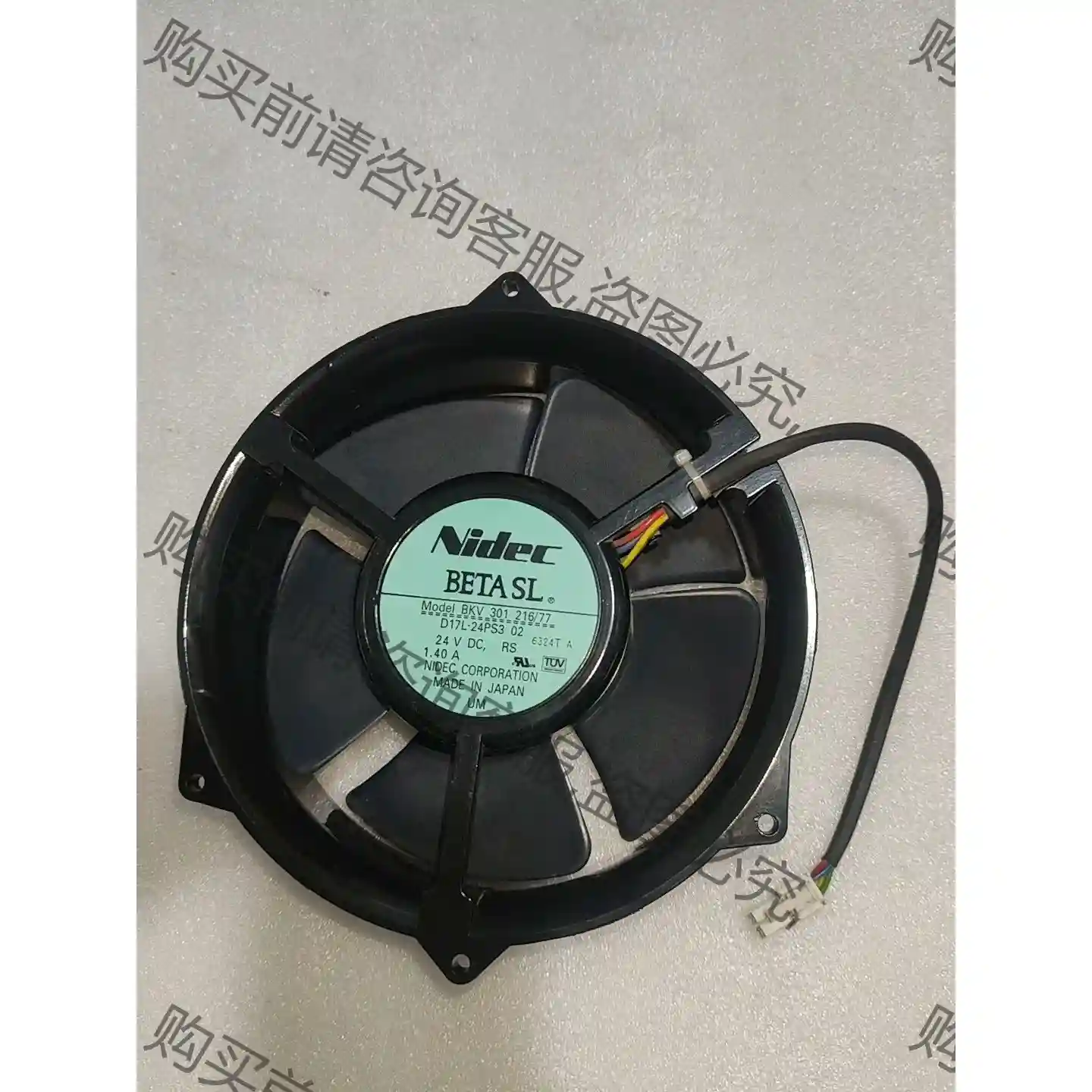 NIDEC D17L-24PS3 02 24V 1.40A 议价再拍 拆机件