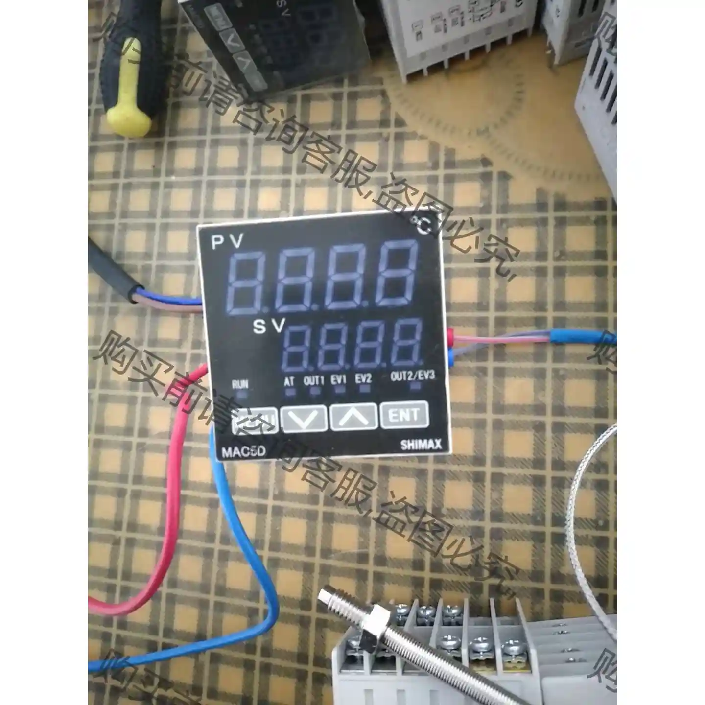 SHlMAX日本岛通温控仪MAC5D一MSF一EN38台 议价再拍 拆机件