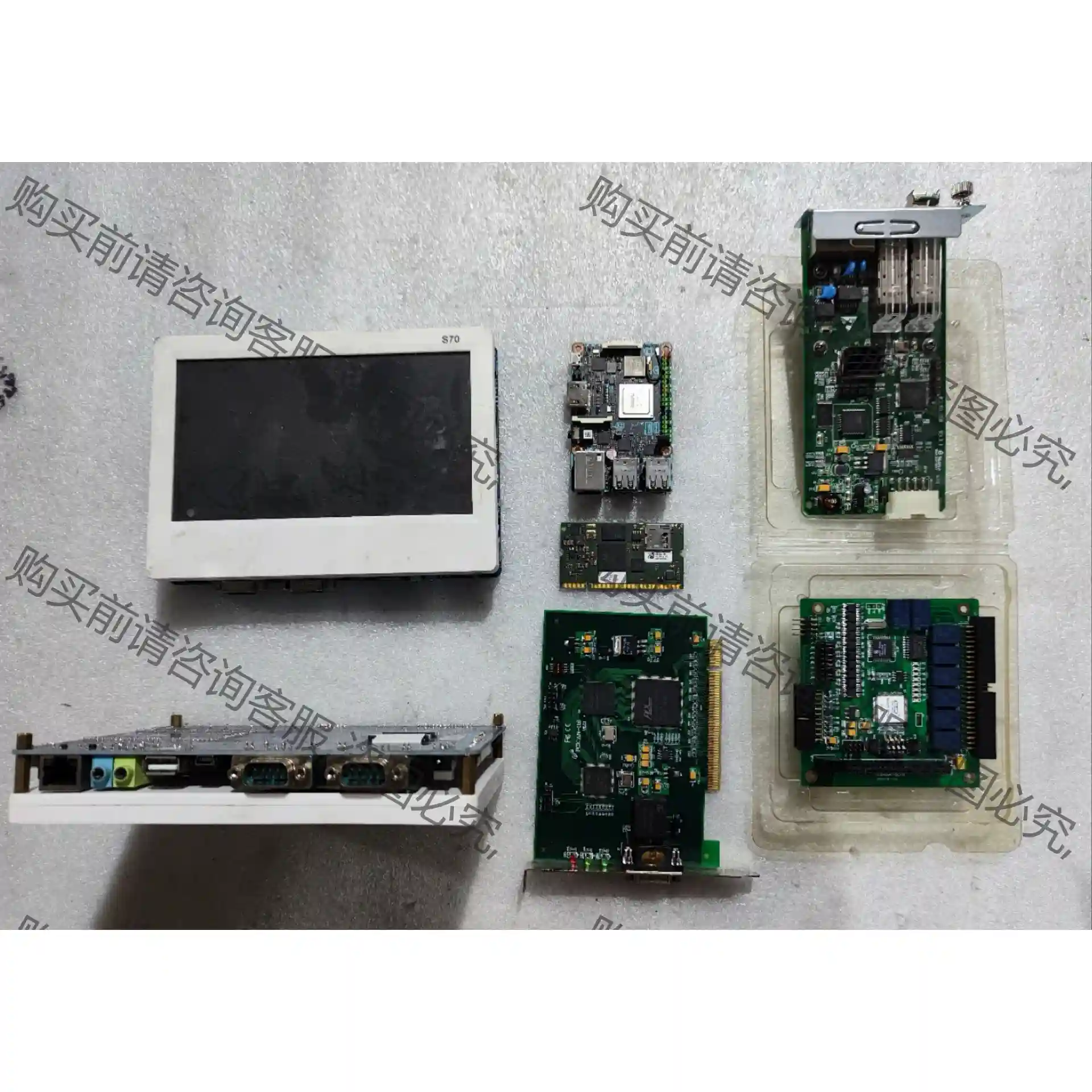 友善之臂Tiny6410开发板带S70屏幕，阿尔科技PCIC 议价再拍 拆机
