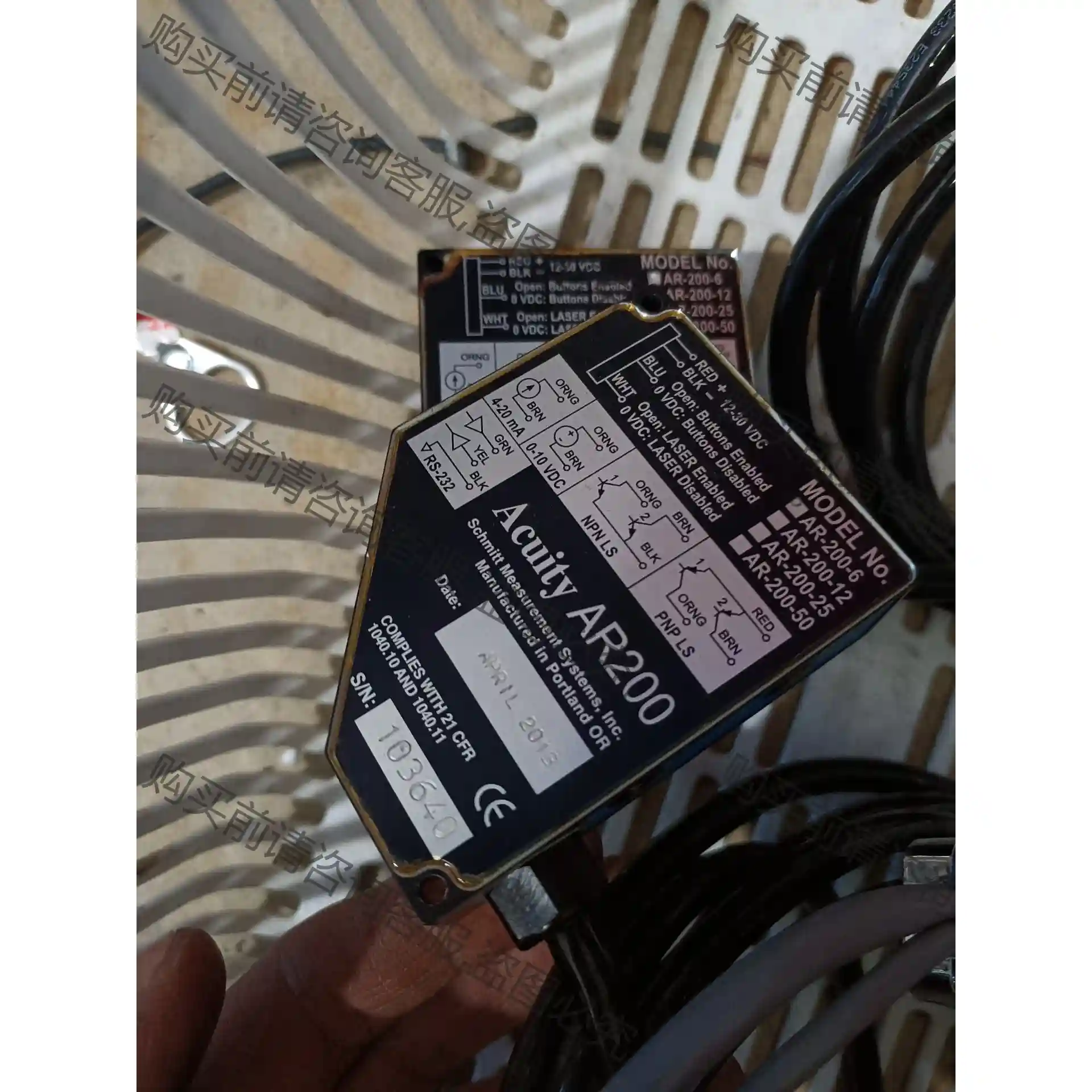 Acuity AR200 AR-200-6 激光传感器 议价再拍 拆机件