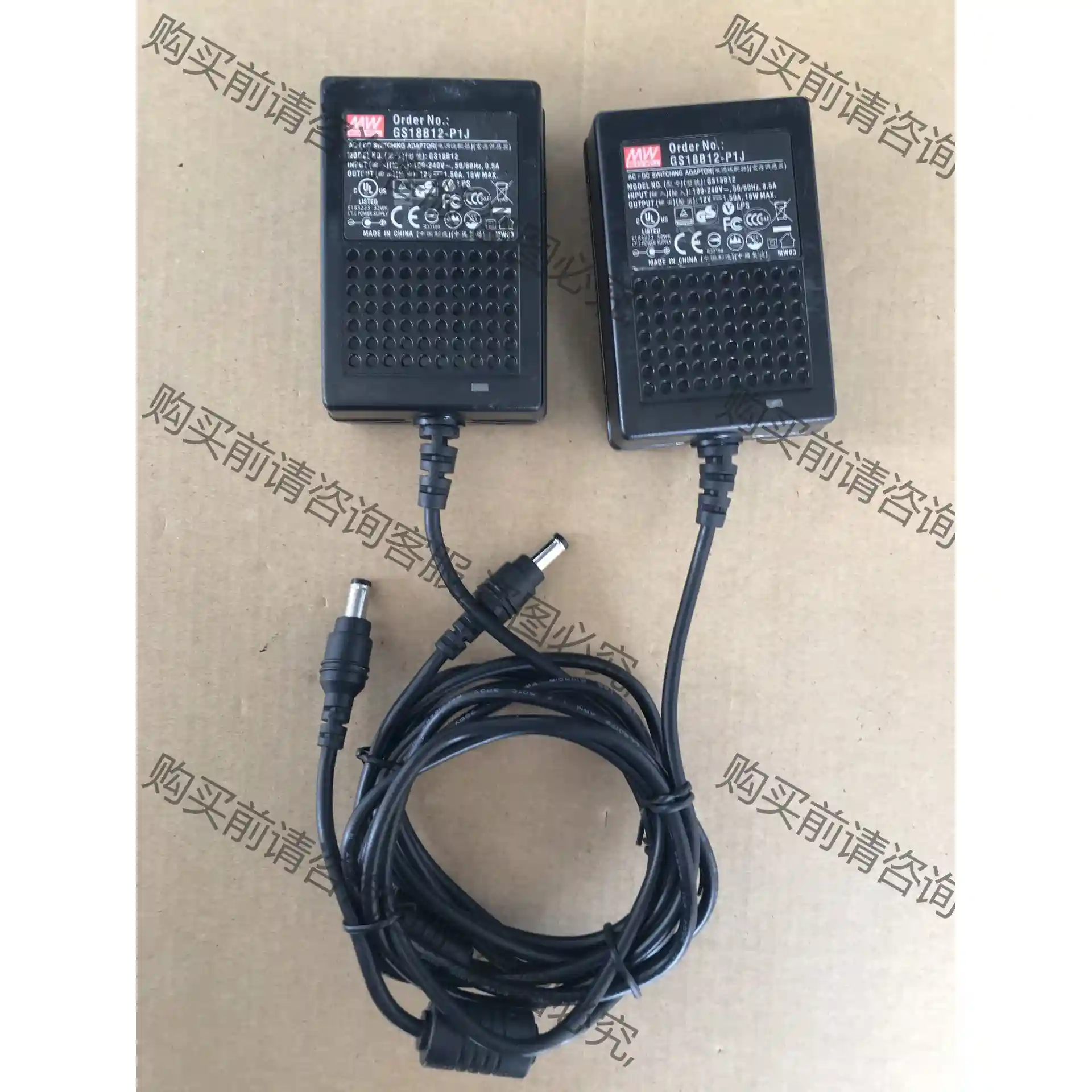 明纬 GST18B12-P1J 台湾明纬12V1.5A 18 议价再拍 拆机件