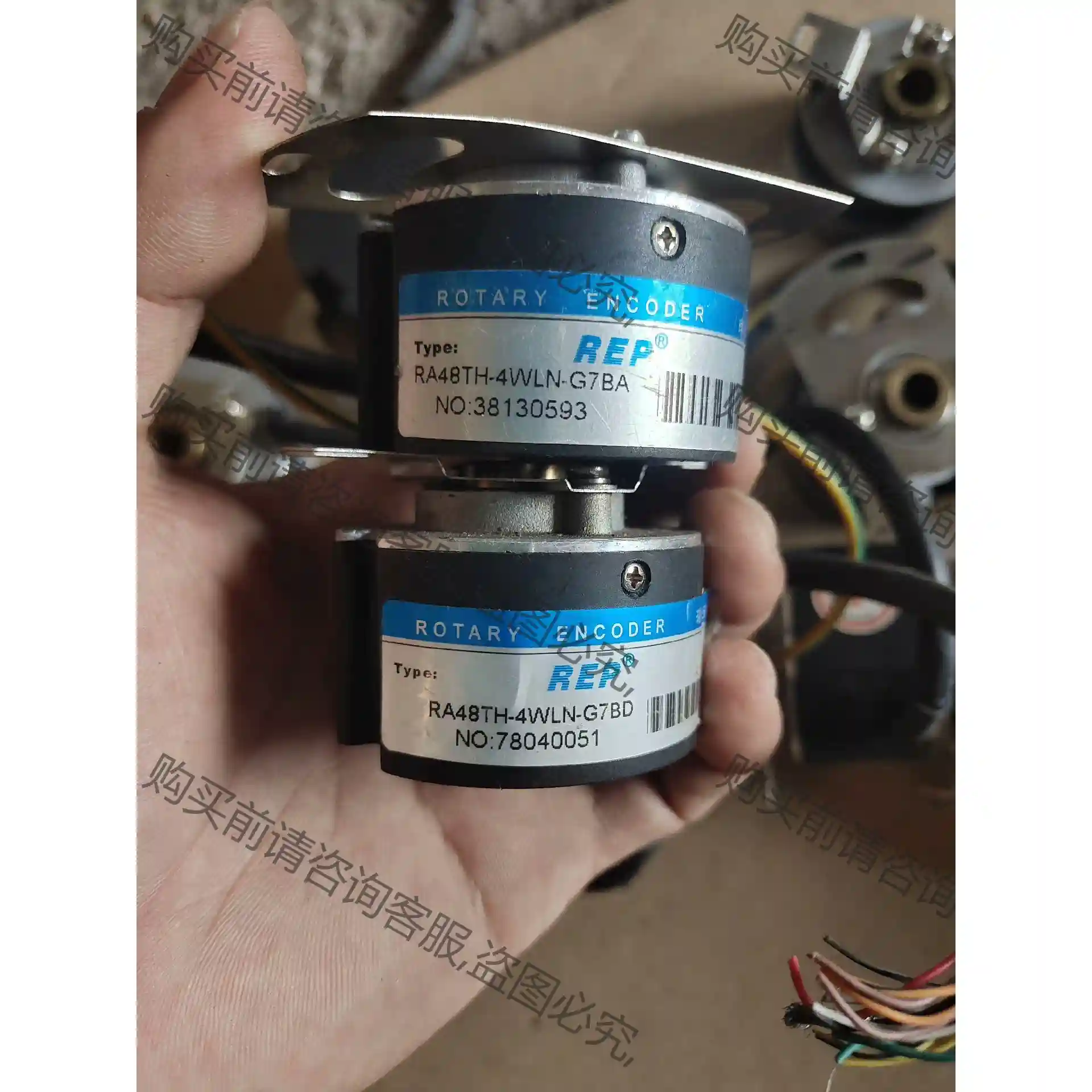 瑞普编码器RA48T-4WLN-G7BA/G7BD内孔,拆机 议价再拍 拆机件
