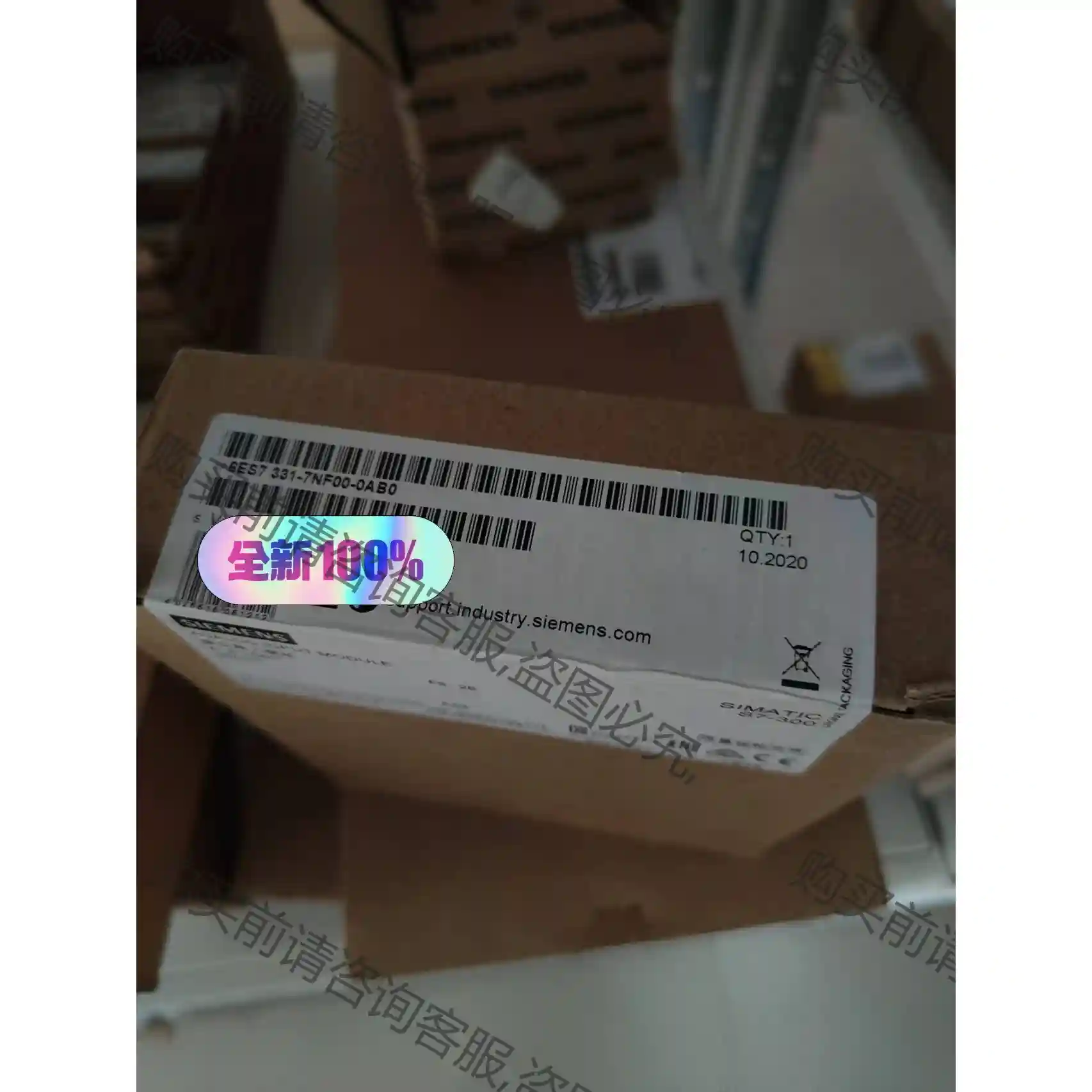 SIEMENS/西门zi全新原装6ES7331-7NF00-0 议价再拍 拆机件