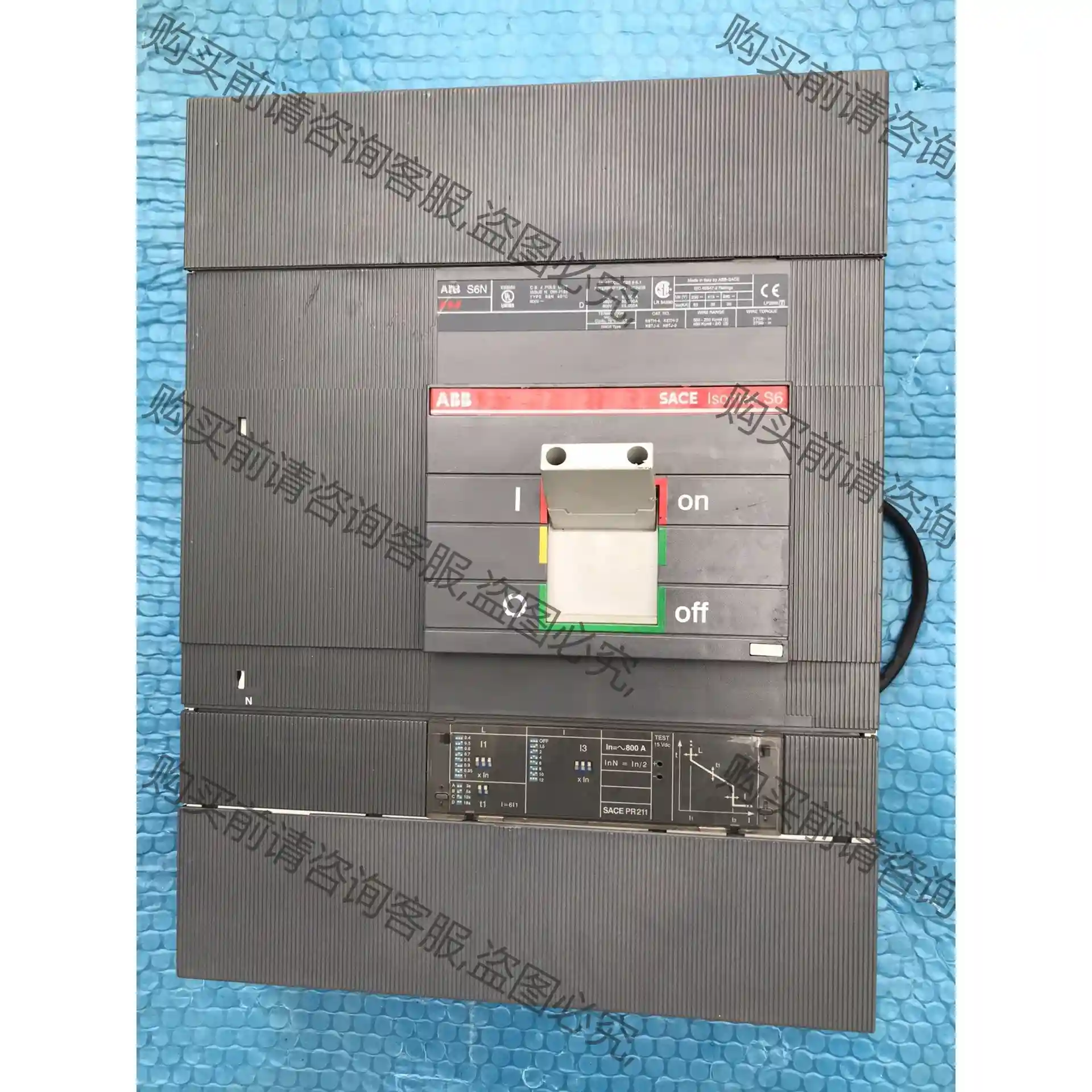 AB S6N 800A 4P 塑壳断路器 二 议价再拍 拆机件