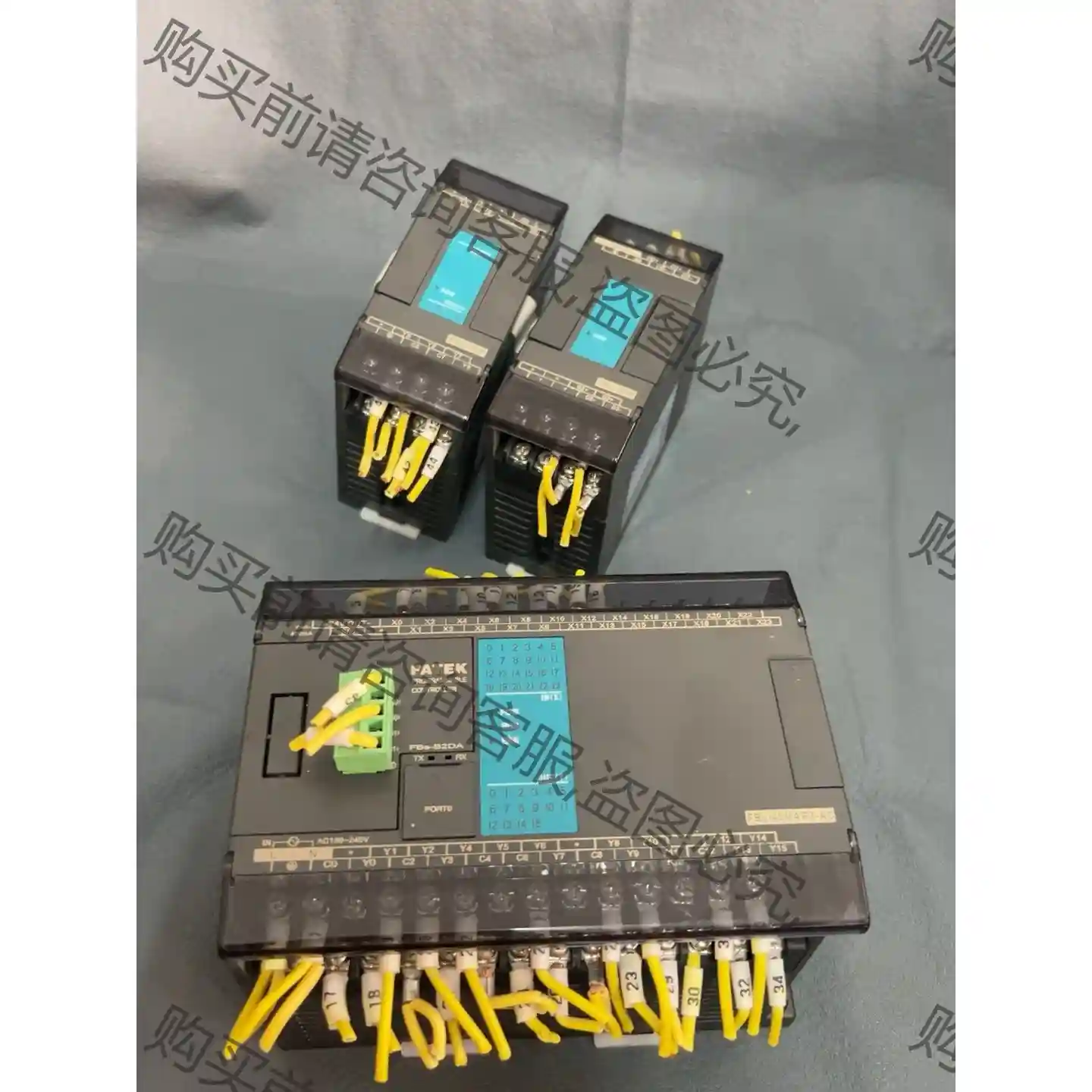 拆机剪线永宏PLC，FBs-40MAR2-AC，带2个扩展模 议价再拍 拆机件