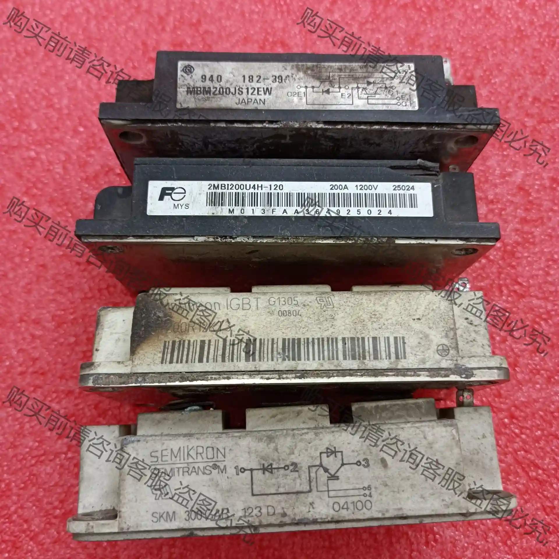 MBM200JS12EW 2MBI200U4H-120 FF 议价再拍 拆机件