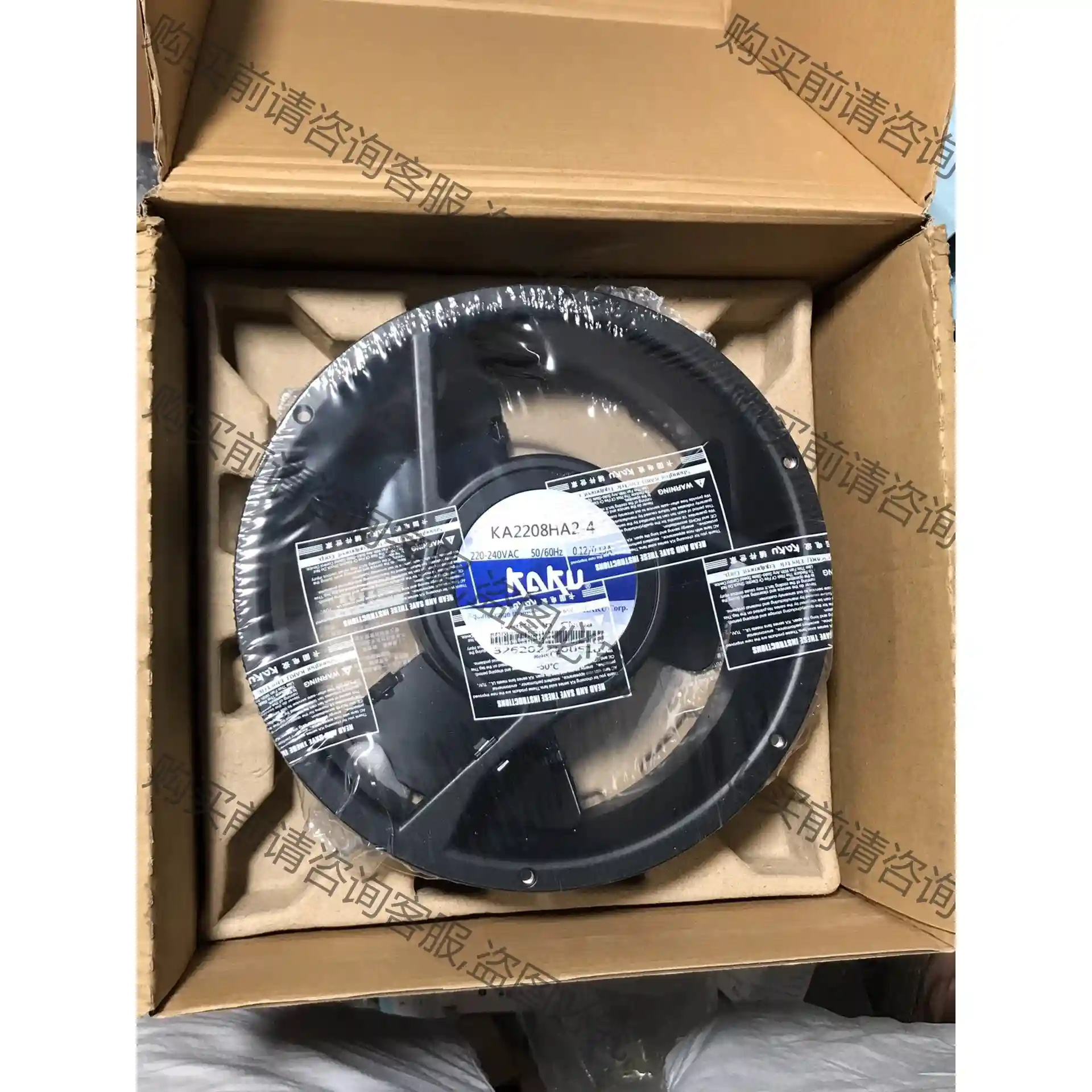 全新KAKU卡固轴流风机KA2208HA2-4 耐高温金属防 议价再拍 拆机件