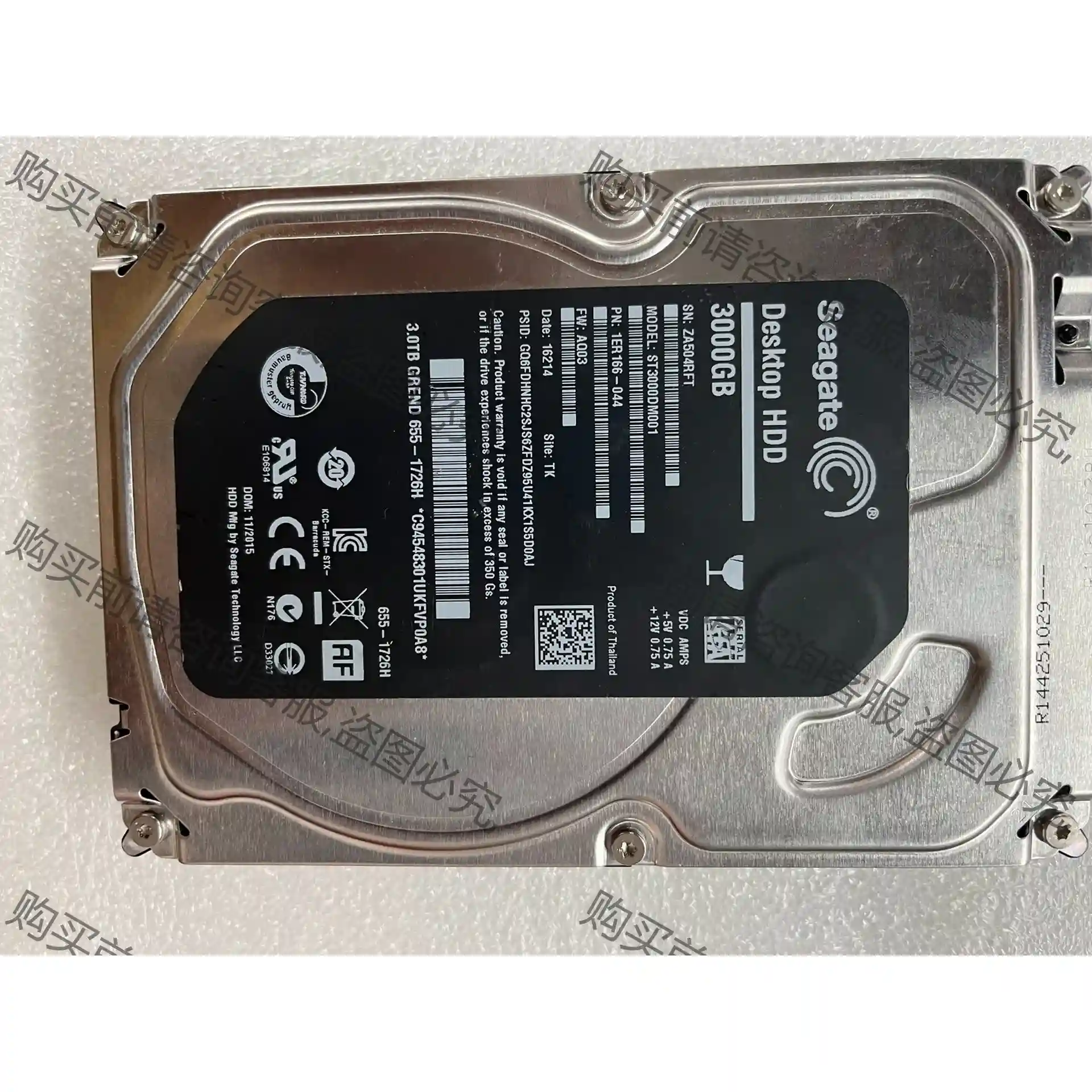 ST3000DM001 议价再拍 拆机件