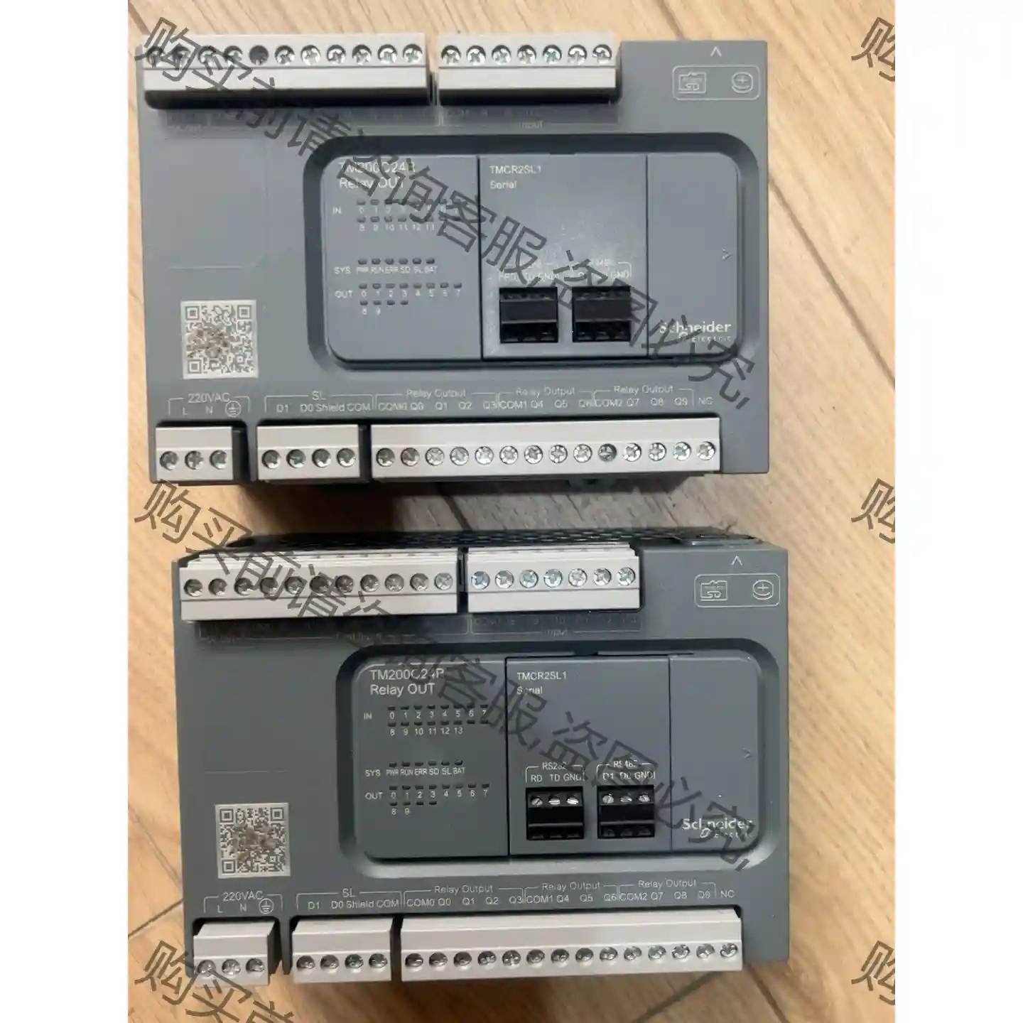 施耐dePLC TM200C24R 两台 二手拆机成色如图，需 议价再拍 拆机
