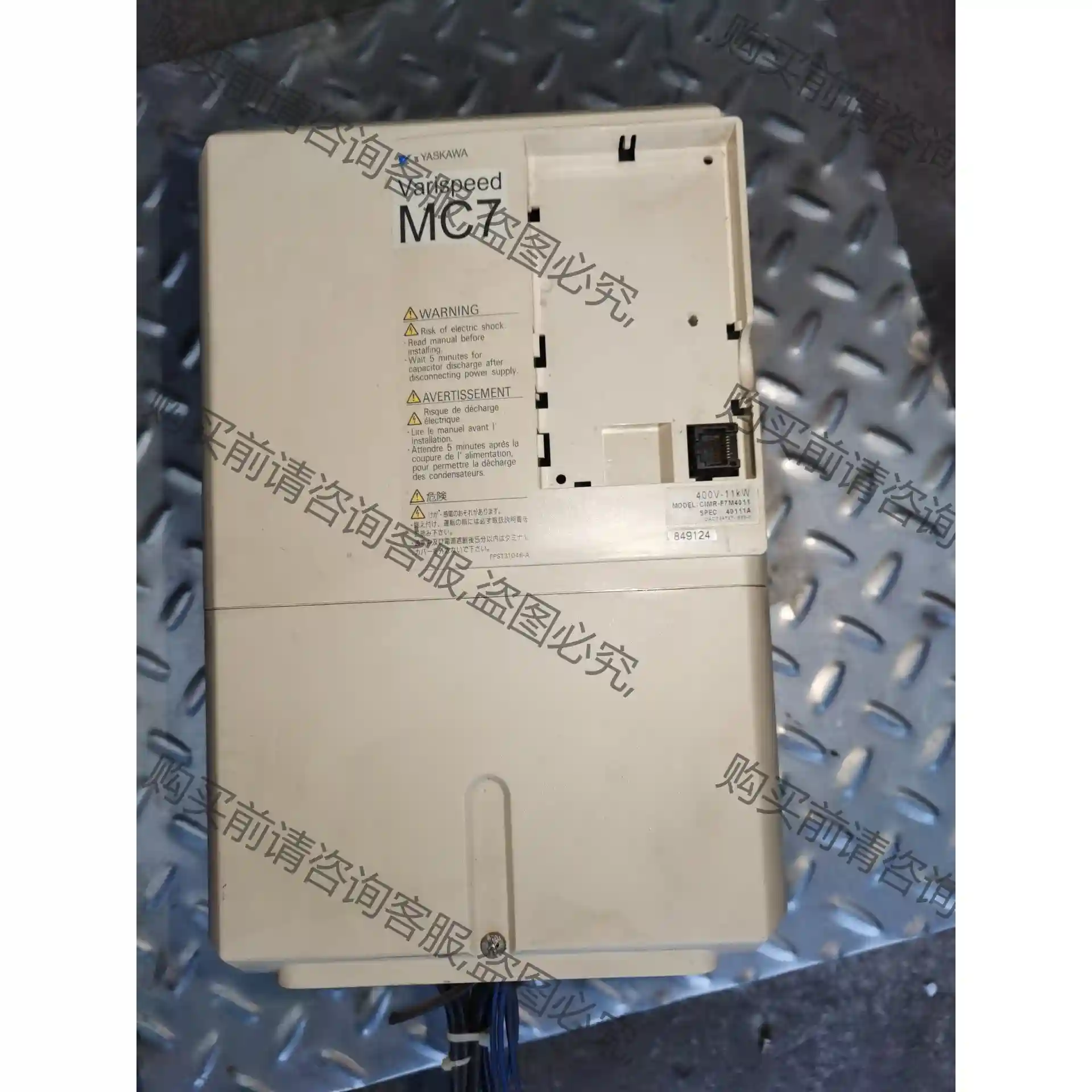 二手拆机安川变频器CIMR-F7M4011缺面板，成色漂亮 议价再拍 拆机