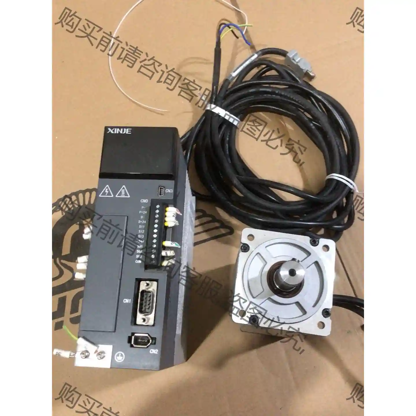 信捷伺服1000w、型号DS5E-20P7-PTA、电机10 议价再拍 拆机件