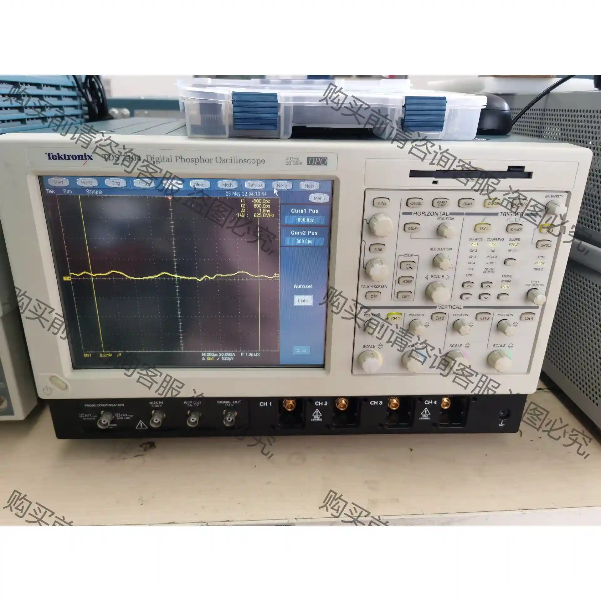 泰克示波器TDS7404数字示波器4G带宽 功能正常 议价 议价再拍 拆