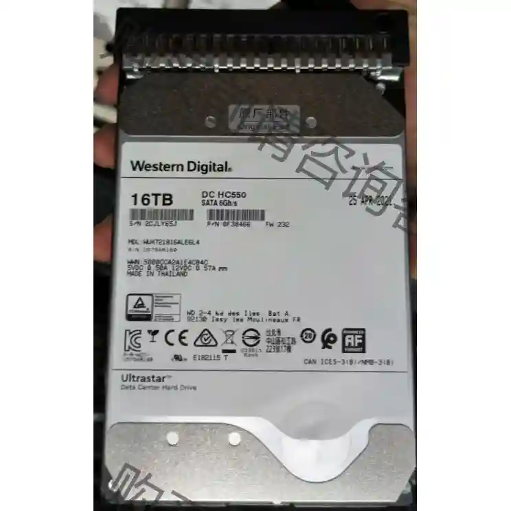 西数 WUH721816ALE6L4 硬盘【16TB SAT 议价再拍 拆机件