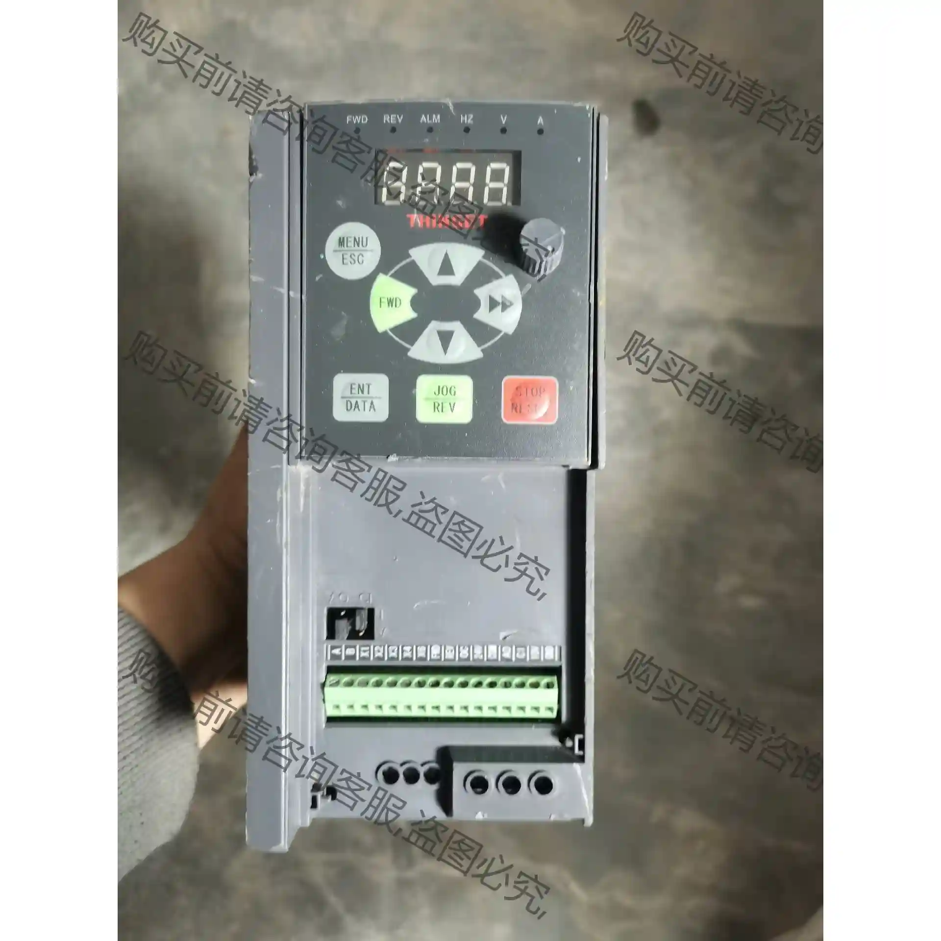 VB5-43P7G/45P5P信捷3.7KW变频器，已拉电机 议价再拍 拆机件