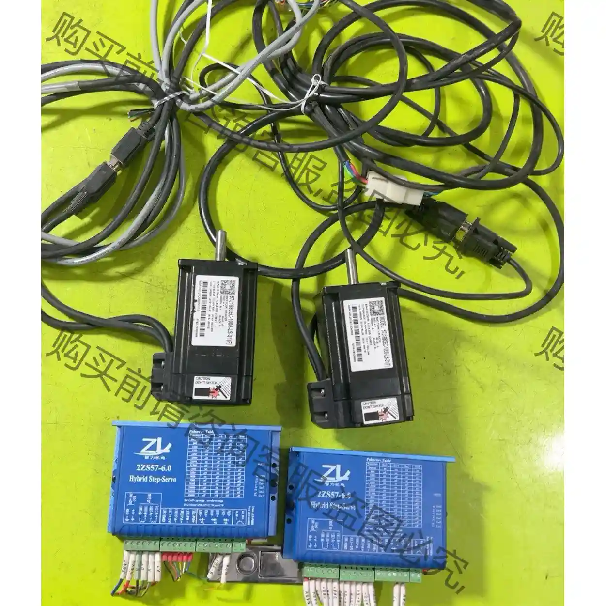 智力ZL闭环步进驱动器电机2ZS57-6.0+57J1880 议价再拍 拆机件