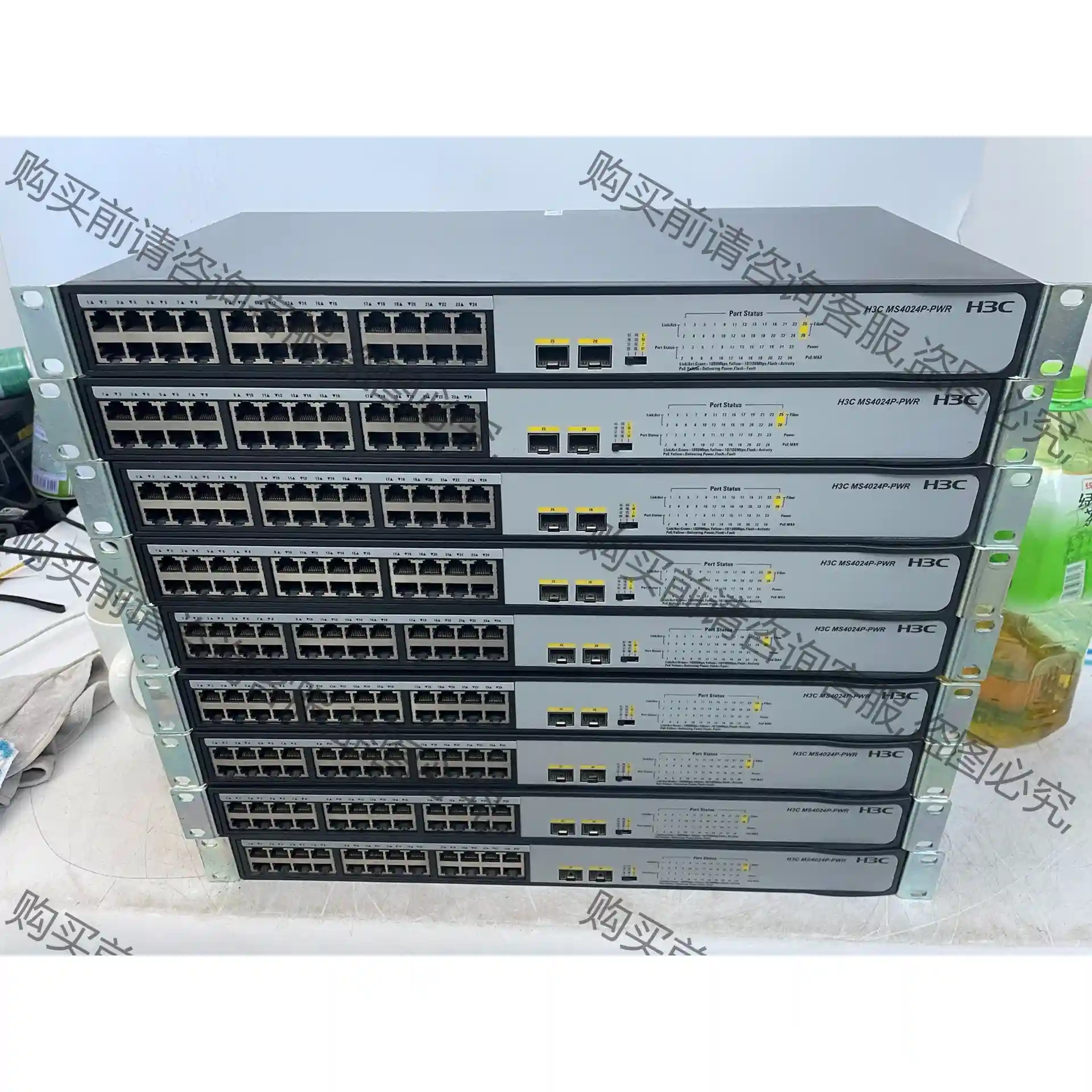 H伞(华3)MS4024P-PWR 24口千兆非网管企业ji 议价再拍 拆机件