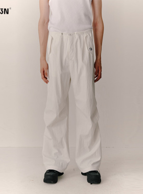 刘恋同款FREO3N无性别直筒长裤防水防风休闲运动裤春款降落伞裤子