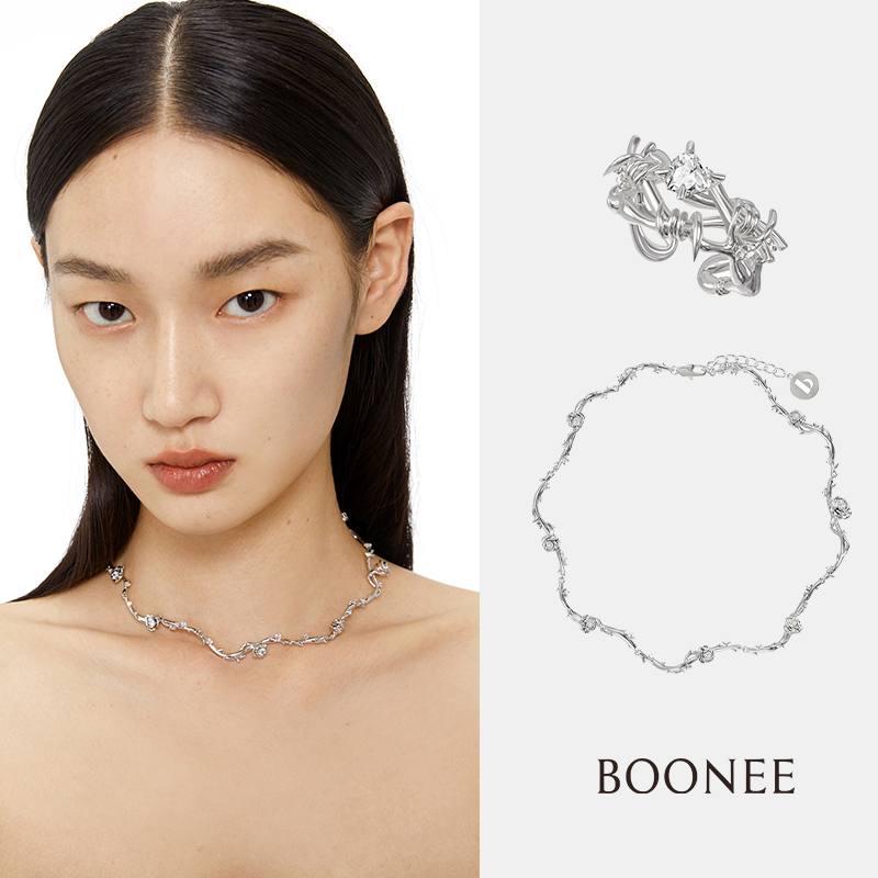 项链荆棘玫瑰BOONEE轻奢高级感