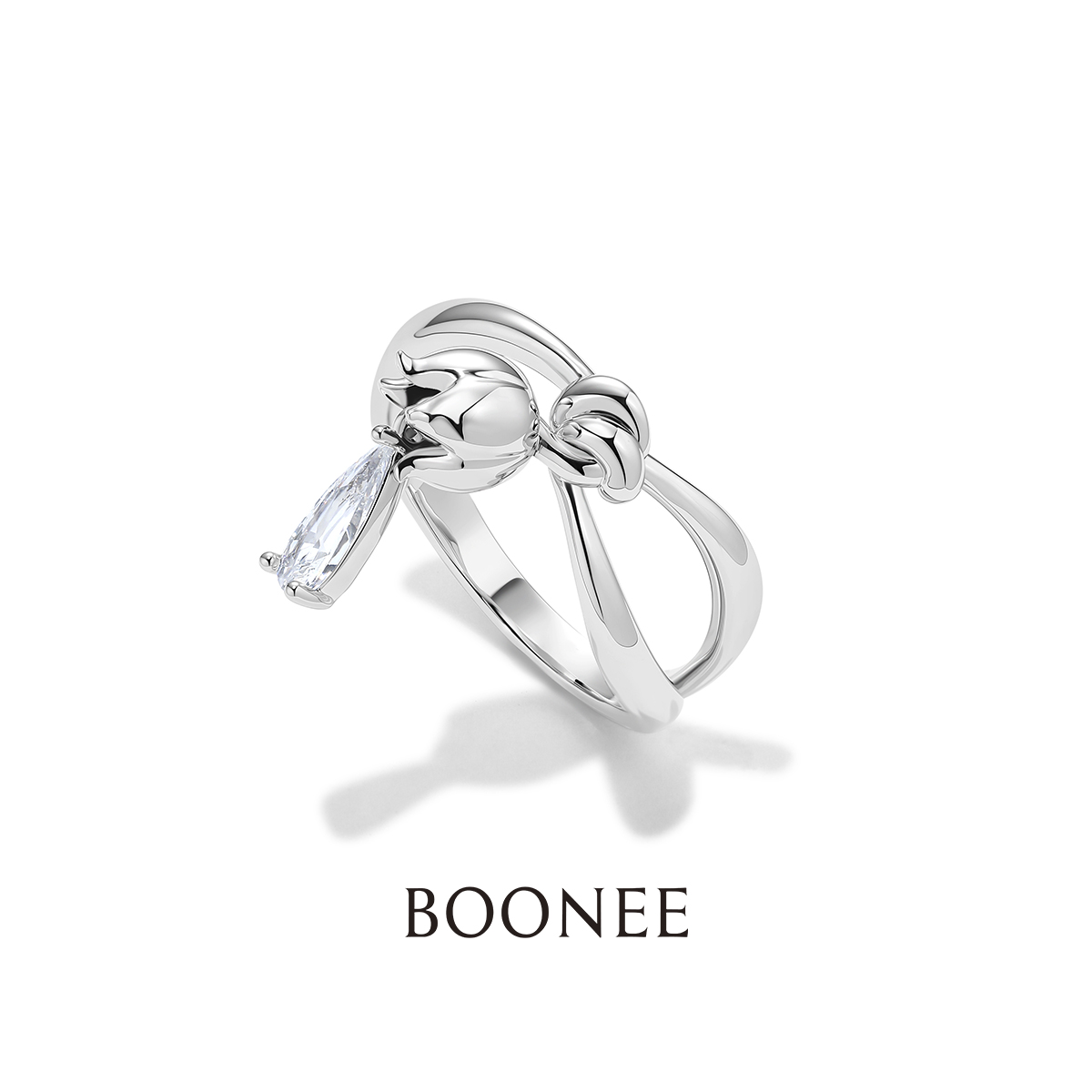 【新品】BOONEE秘境花园系列露珠铃兰吊坠戒指高级精致时尚指环女