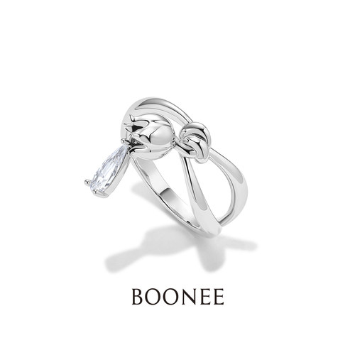 【新品】BOONEE秘境花园系列露珠铃兰吊坠戒指高级精致时尚指环女