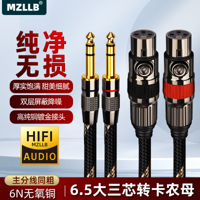 MZLLB发烧6.5mm大三芯转卡农母