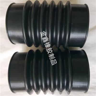 内径110 160 200mm橡胶波纹伸缩管桥梁改建pvc管道排水软管耐酸碱