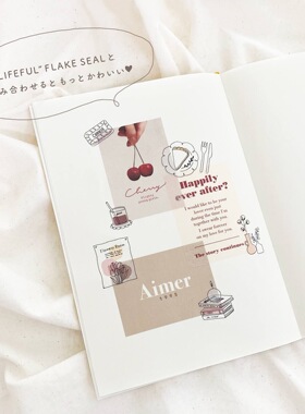 日本mind wave lifeful日常生活系列贴纸精美透明手帐相册装饰随手简笔画风格贴画纸胶带素材原装进口日本制