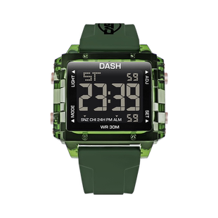 手表女士2025新款学生女款初高中生电子表防水运动小众轻奢小绿表