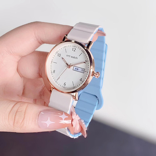 考试专用手表女款初高中学生中考高考可以带进考场公务员静音机械