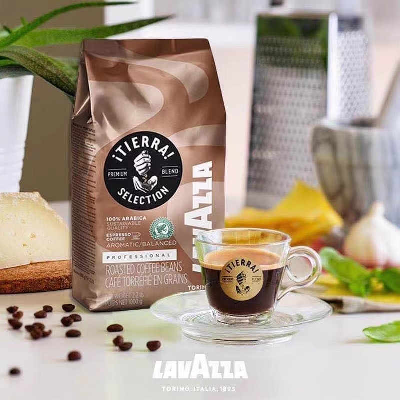 LAVAZZA 拉瓦萨 意大利原装进口大地特醇精选热带雨林咖啡豆1KG