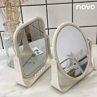 NOVO360°可旋转台摆式镜子宿舍学生时尚简约4K高级感化妆镜